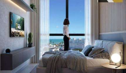 Flat com 1 dormitório à venda, 24 m² por R$ 289.000,00 - Jardim Oceania - João Pessoa/PB