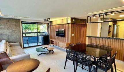 Apartamento beira mar mobiliado com 2 dormitórios à venda, 101 m² por R$ 1.589.000 - Formosa - Cabedelo/PB - João Pessoa