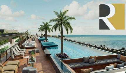 Apartamento flat com 1 dormitório à venda, 19 m² por R$ 384.000 - Cabo Branco - João Pessoa/PB