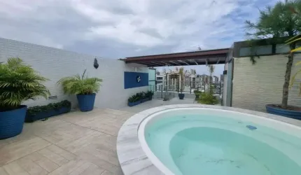 Cobertura com 3 dormitórios à venda, 122 m² por R$ 1.200.000,00 - Cabo Branco - João Pessoa/PB