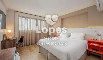 Apartamento com 1 quarto à venda na Avenida João Gualberto, 1276, Alto da Glória, Curitiba, 26 m2 por R$ 470.000