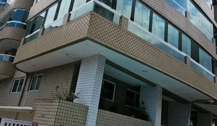 Excelente Apartamento 3 dormitórios com 121m2  com churrasqueira a carvão na sacada  localizado na Aviação  -Praia Grande/SP