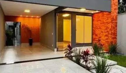 OFERTA! Linda casa alto padrão, 3 quartos com suite, 2 vagas, piscina espaço gourmet Vila Oliveira