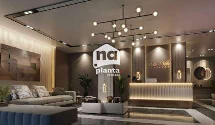 Apartamento à venda no Bairro Campinas em São José-SC, com 1 quarto, 1 suíte, 1 vaga
