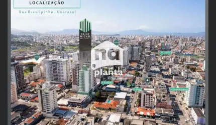Apartamento à venda no Bairro Kobrasol em São José-SC, com 2 quartos, 1 suíte, 2 vagas