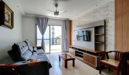 Apartamento para Temporada em Guarapari, Praia do Morro, 2 dormitórios, 1 suíte, 3 banheiros, 1 vaga