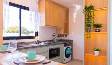 1/4 mobiliado e decorado. Excelente para Locação