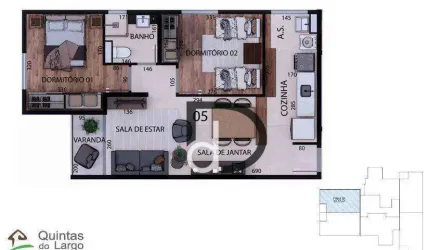 Apartamento com 2 quartos à venda, 51 m² por R$ 295.447 - Residencial Nova Era - Valinhos/SP