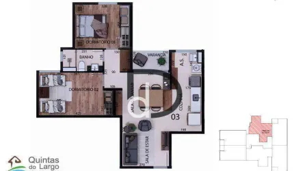 Apartamento com 2 quartos à venda, 55 m² por R$ 319.524 - Residencial Nova Era - Valinhos/SP