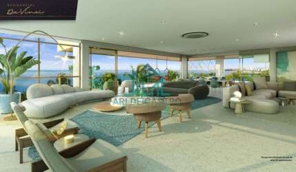 Residencial Da Vinci, 413m², 4 Suítes à Beira-mar da Praia de Ponta Verde - Alto Luxo Maceió - AL