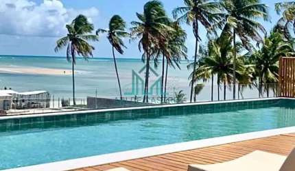 Apartamento Studio, 37m², Mobiliado a 30 metros da Praia de Tatuamunha, na Rota Ecológica dos Milagres - Maceió Alagoas