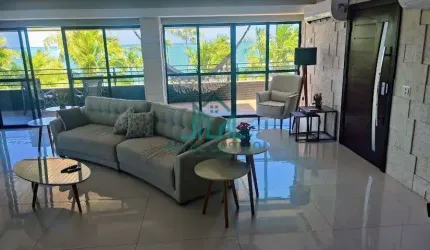 Apartamento 270m² Vista mar, Beira-mar da Praia de Ponta Verde, Mobiliado e Reformado em Frente ao Lopana com 4 Suítes, Maceió Alagoas