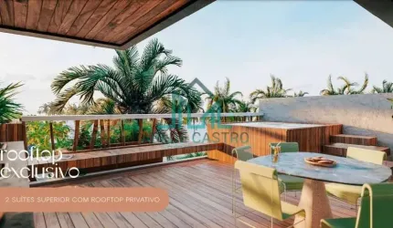Apartamento 2 Suítes com Rooftop 123m² - Condomínio Yntima Beira-mar Praia de Tatuamunha Rota Ecológica dos Milagres
