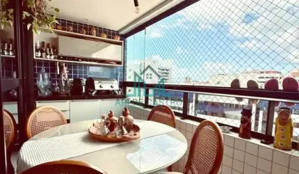 Apartamento com 76m² com 2 Quartos, Varanda Gourmet, Nascente, 2 Vagas, Andar Alto na Ponta Verde - Maceió´Alagoas