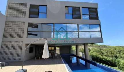 Casa com 4 Suítes, 642m² com Piscina e Área Gourmet Completa no Condomínio Atlantis na Garça Torta - Maceió Alagoas