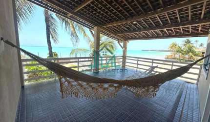 Casa à Beira-Mar com 3 Suítes na Praia de Ipioca no Litoral Norte de Maceió - Alagoas