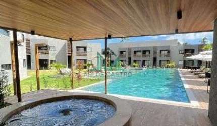 Apartamento 2 Suítes, 63m², Mobiliado, Villas Manatee, na Rota Ecológica dos Milagres - Praia do Patacho - Alagoas
