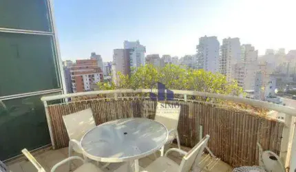 APARTAMENTO DUPLEX MOBILIADO À VENDA, 143 M², MOEMA, ED. BLUE LOFT, R. DIOGO JÁCOME, 2 DORMITÓRIOS, 1 SUÍTE, 1 SALA, 2 VARANDAS, 2 VAGAS