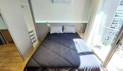 STUDIO MOBILIADO PARA ALUGAR E VENDER, 25 M², VILA NOVA CONCEIÇÃO, ED. VOXX VILA NOVA, R. CORONEL ARTUR DE PAULA FERREIRA, 1 DORMITÓRIO, 1 BANHEIRO