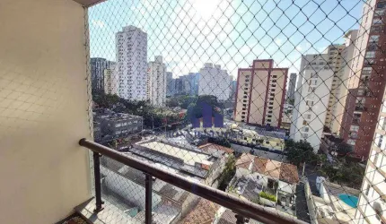 APARTAMENTO COM VARANDA PARA ALUGAR, 37 M², VILA OLÍMPIA, ED. NEW PORT, R. SANTA JUSTINA, 1 DORMITÓRIO, SALA, 1 WC, 1 VAGA, PRÓXIMO AO PARQUE