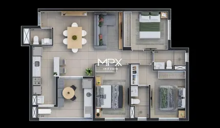 Apartamento com 3 quartos à venda no Nova América, Piracicaba  por R$ 697.687
