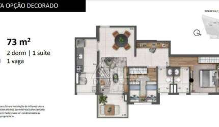 Apartamento com 2 dormitórios à venda, 73 m² por R$ 650.000,00 - Portal do Morumbi - São Paulo/SP