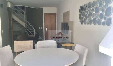 Apartamento Duplex com 1 dormitório, 94 m² - venda por R$ 1.100.000,00 ou aluguel por R$ 7.100,00/mês - Jardim - Santo André/SP