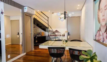 Apartamento Duplex para alugar, 94 m² por R$ 7.284,00/mês - Jardim - Santo André/SP