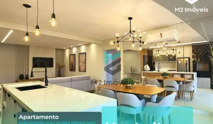 APARTAMENTO NOVO 3 QUARTOS, 1 SUÍTE,  SEMIMOBILIADO NO BAIRRO VORSTADT