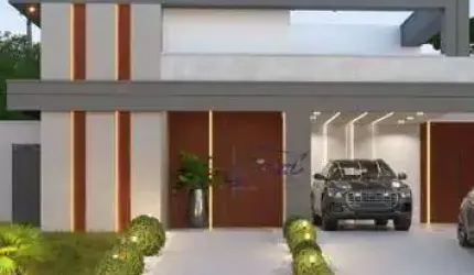Casa térrea estilo contemporâneo no condomínio Vintage - Granja Viana