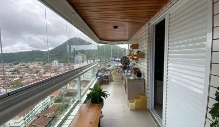 Apartamento com 3 dormitórios à venda, 109 m² por R$ 950.000,00 - Canto do Forte - Praia Grande/SP