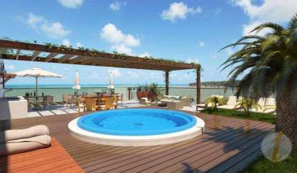 Cobertura duplex a beira mar de Cabo Branco, João Pessoa - AD0020.