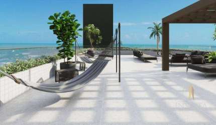 Apartamento com 2 dormitórios à venda, 44 m² por R$ 832.000,00 - Cabo Branco - João Pessoa/PB