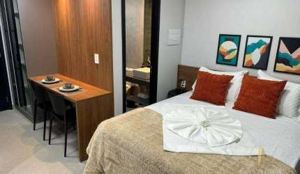 Flat com 1 dormitório à venda, 29 m² por R$ 430.000,00 - Jardim Oceania - João Pessoa/PB