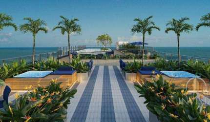 Flat com 1 dormitório à venda, 22 m² por R$ 384.826,33 - Cabo Branco - João Pessoa/PB