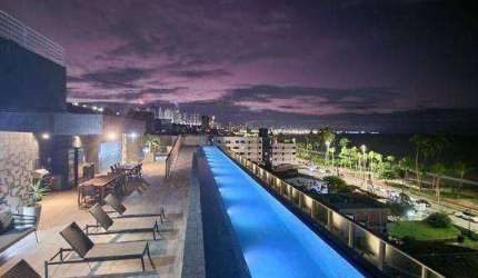 Flat com 1 dormitório à venda, 42 m² por R$ 590.000,00 - Cabo Branco - João Pessoa/PB