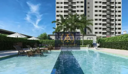 Apartamento com suíte e sacada no Rita Vieira