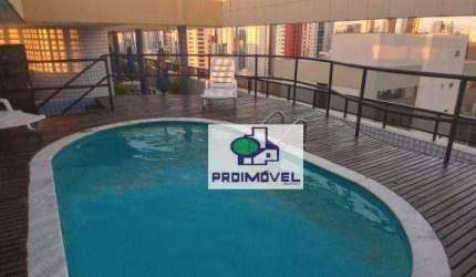 Flat com 1 dormitório para alugar, 36 m² por R$ 2.600,00/mês - Boa Viagem - Recife/PE