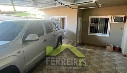 Casa linear com garagem em Santa Cruz da Serra, financiada pelo banco
