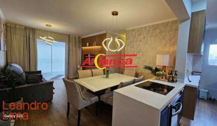 Apartamento com 3 dormitórios para alugar, 86 m² por R$ 7.159,00/mês - Jardim Flor da Montanha - Guarulhos/SP