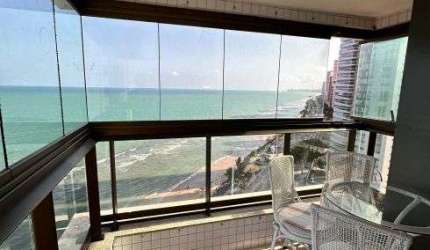 PORTEIRA FECHADA - 155M2 DE PURO LUXO NA AV. BOA VIAGEM - 3 VAGAS
