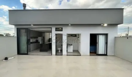 Sobrado à venda no Condomínio Soleil Piracicaba com 162 m² | 3 dormitórios, sendo 1 suíte e 4 vagas de garagem.