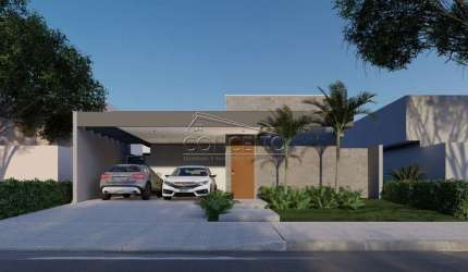 Casa térrea em construção à venda no Condomínio Belmonte Piracicaba com 137 m² | 3 suítes e 4 vagas de garagem