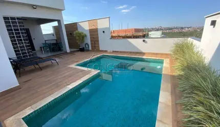 Casa térrea à venda no Condomínio Residencial Damha com 206 m² | 3 suítes, sendo 1 suíte com closet e hidro e 4 vagas de garagem.