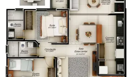 Apartamento disponível para venda no bairro Santa Mônica em Uberlândia - MG