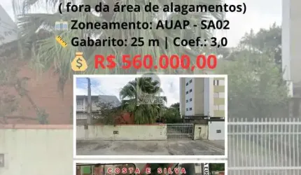 Terreno à venda na Rua Eugênio Fleischer, 34, Costa e Silva, Joinville, 450 m2 por R$ 560.000