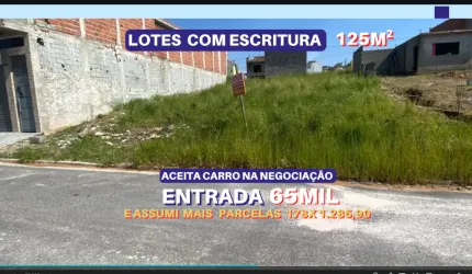 Vende lote 125m2 com escritura dentro do loteamento planejado Novo Badra em Suzano