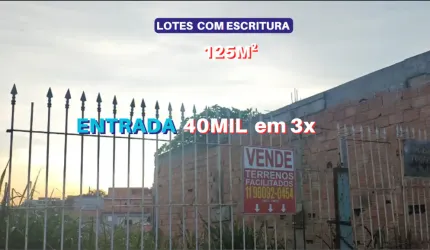 Vende Terreno 125m2 com escritura, Entrada 40mil , bairro Piratininga - Itaquaquecetuba - SP