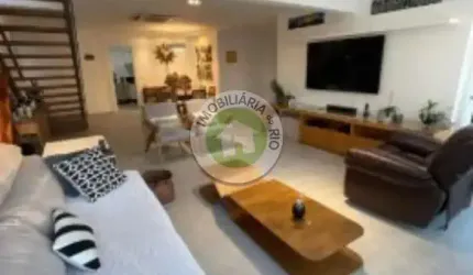 Cobertura de luxo na Barra da Tijuca com 4 quartos, 3 suítes e 264m² - Rio de Janeiro-RJ.