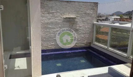 JARDIM OCEÂNICO - ENCANTADORA COBERTURA DUPLEX - 2ª QUADRA DA PRAIA